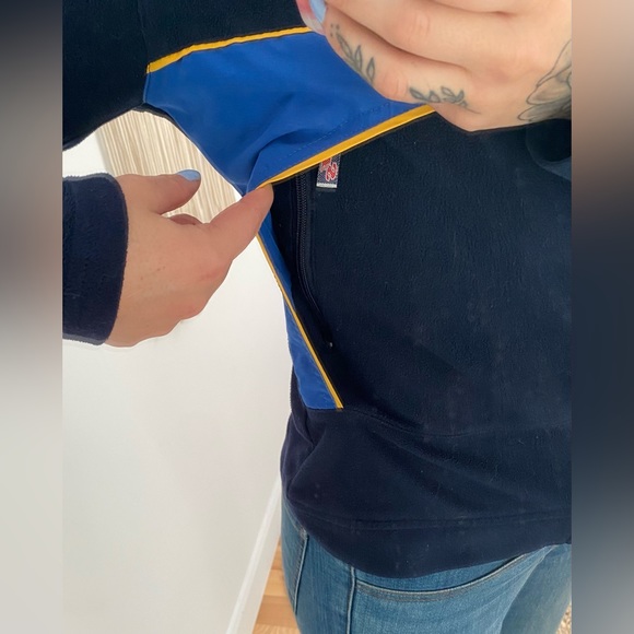 Vintage FloSport navy blue fleece with pockets and full zip - Picture 4 of 4